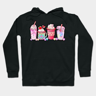 Womens Valentines Day Coffee Couple Matching Family Hoodie